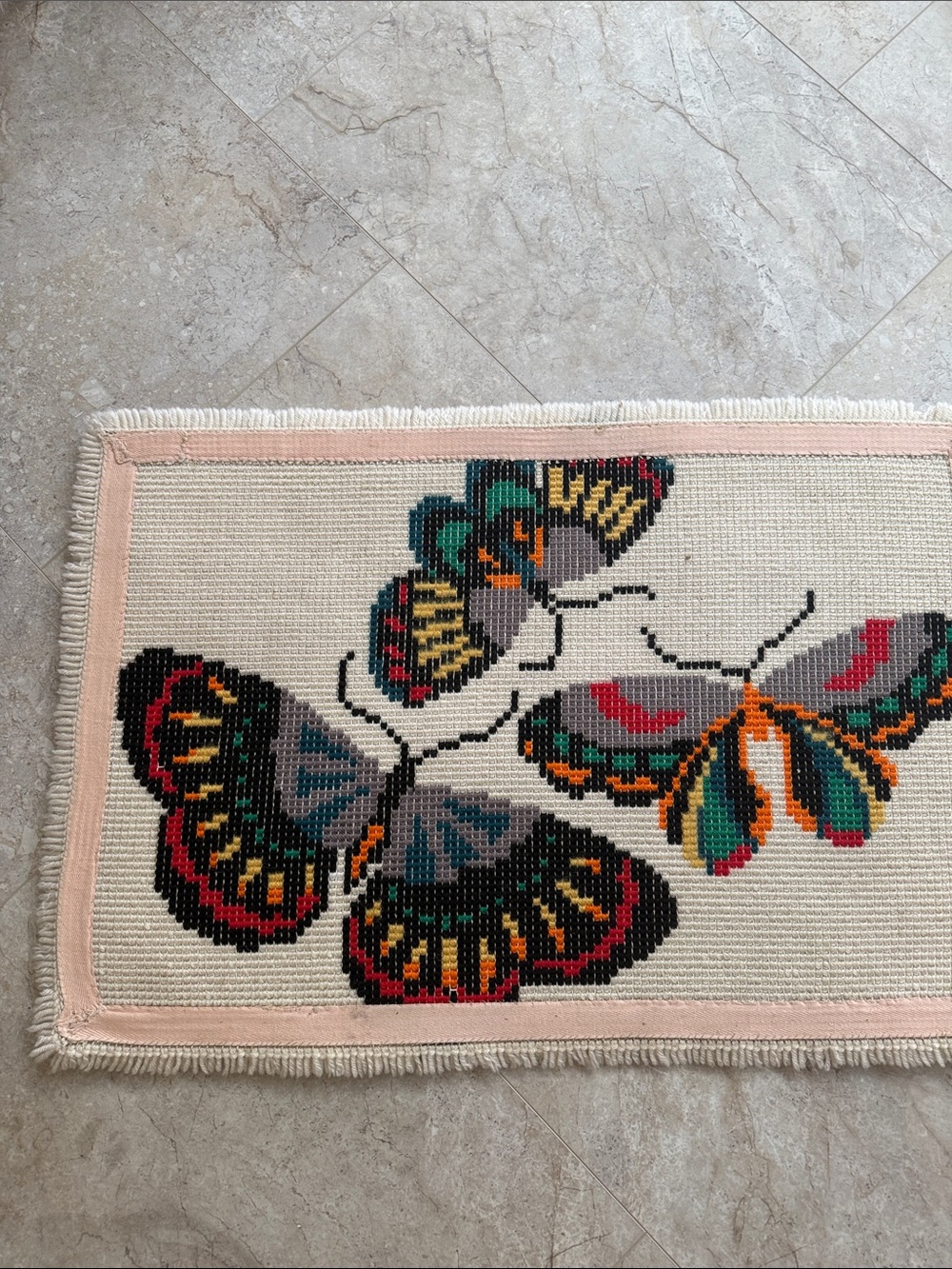 Vintage Latch Hook Rug 70’s - Picture 4 of 5